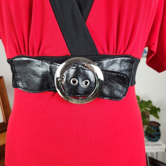 Fredrick's of Hollywood plunging Double V-neck Top L - Picture 3 of 5